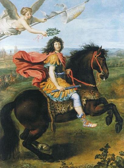 Pierre Mignard Louis XIV of France riding a horse